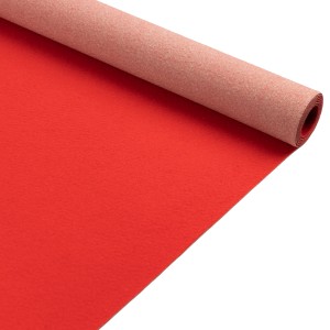 Roter Primaflor Eventteppich Podium (1x16m) als Rollenware. Ideal für Events und Messen.