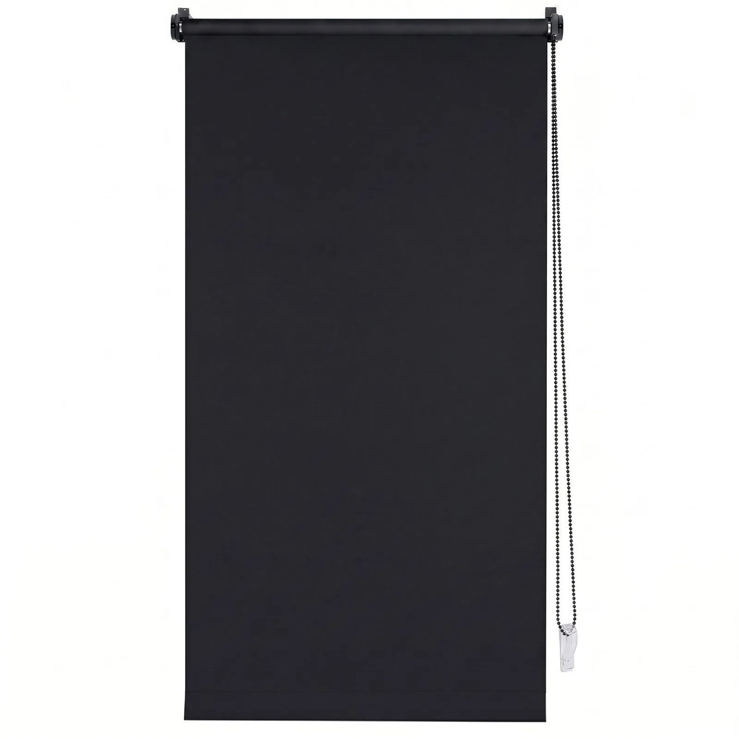 SALCAR Verdunkelungsrollo Seitenzugrollo Klemmfix ohne Bohren für Fenster oder Türen Verdunkelnder Sonnenschutz mit Klemmträgern in Schwarz 130x150cm