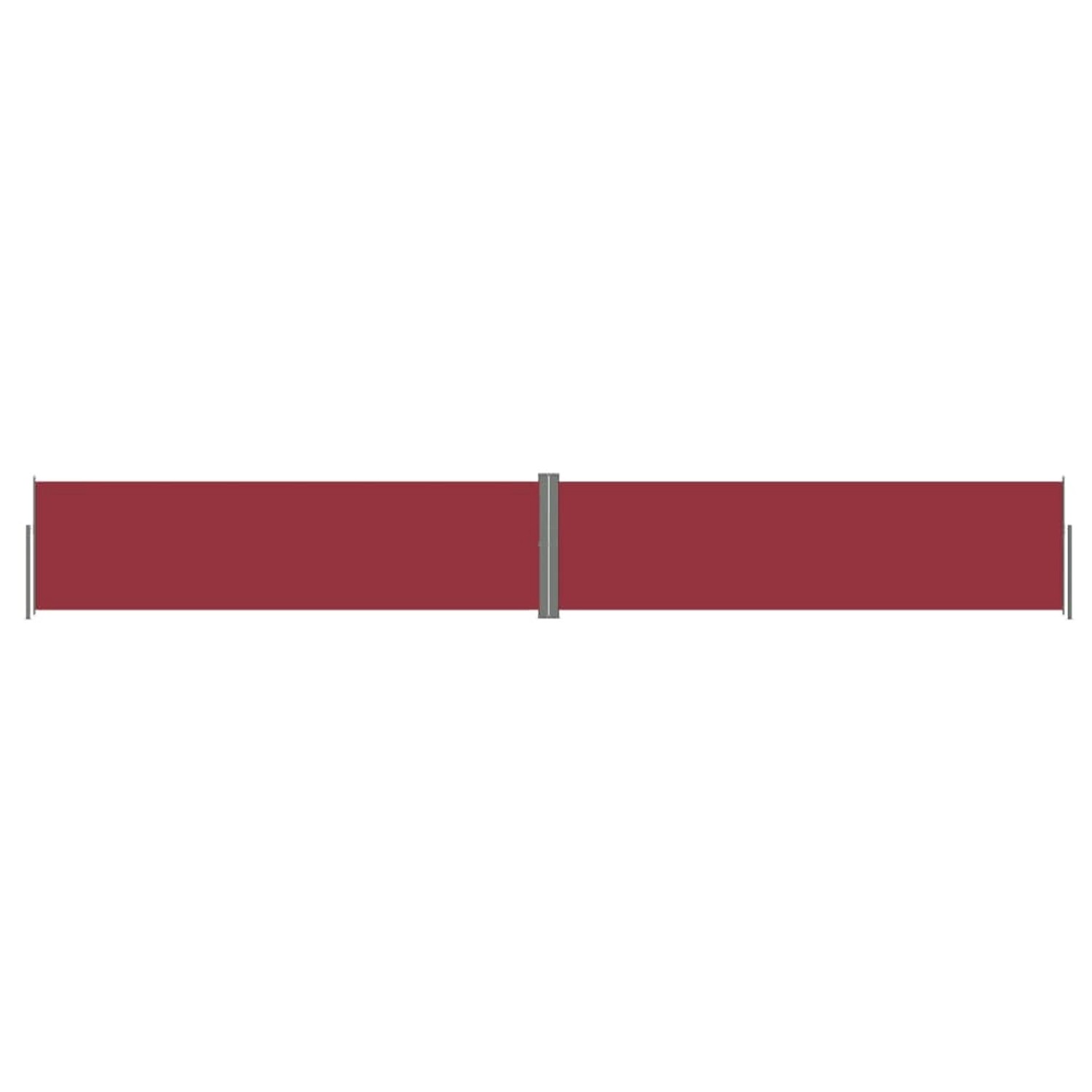 furnicato Seitenmarkise Ausziehbar Rot 140x1000 cm günstig online kaufen
