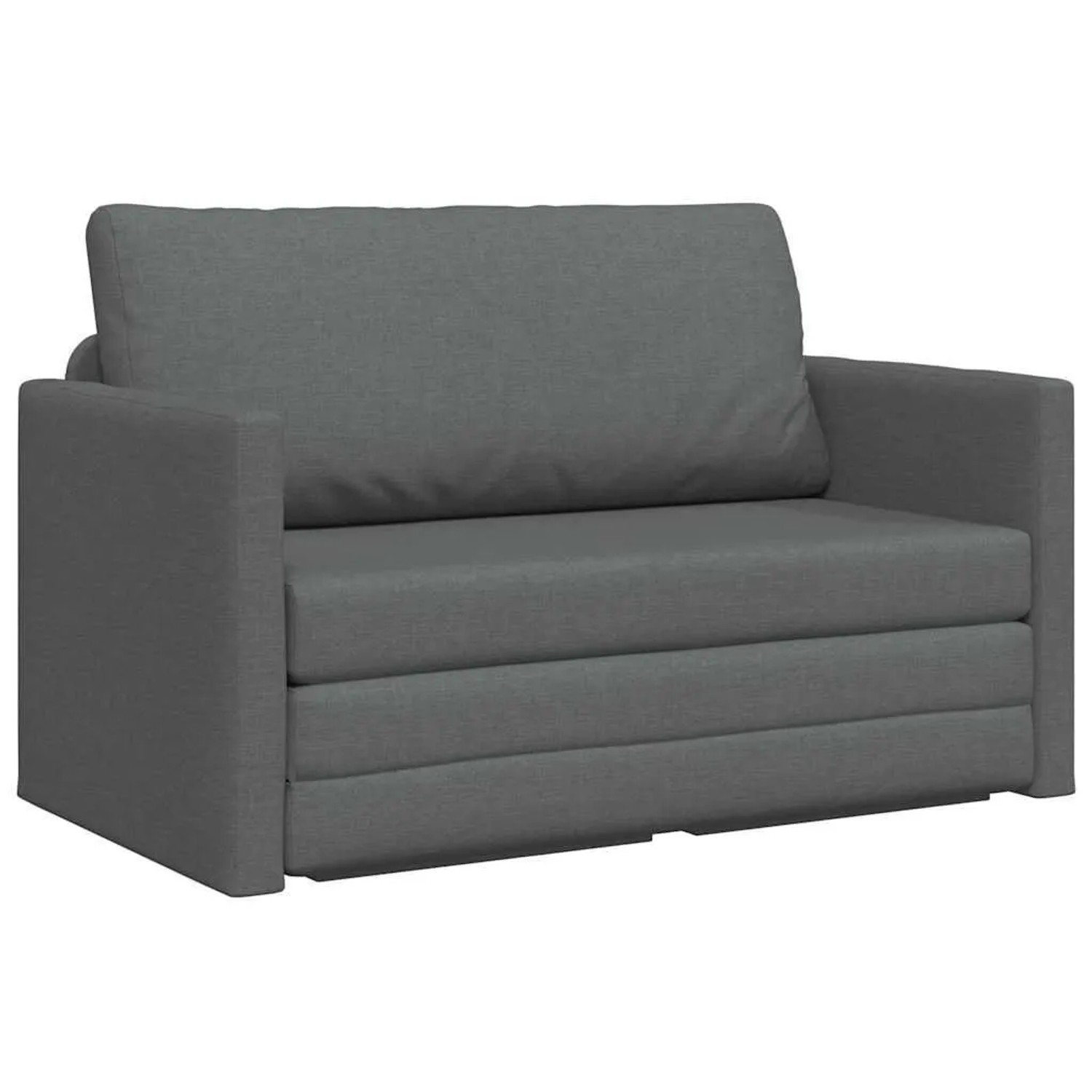 vidaXL Schlafsofa 110cm Dunkelgrau Stoff 4106692