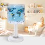 Dalber LED Nachttischlampe mit Weltkarte für Kinderzimmer. Niedliches Nachtlicht für eine gemütliche Atmosphäre.