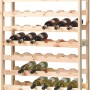 Kesper Weinregal aus Kiefernholz, naturfarben, für 54 Flaschen.