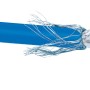 Blaues Schwaiger CAT 8.1 Netzwerkkabel (S/FTP) 25m, unkonfektioniert, mit offener Abschirmung.