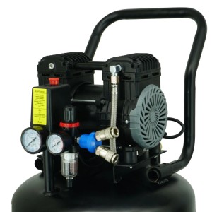 TRUTZHOLM Flüsterkompressor 36L, vertikal, leise, 900W, 62dB, 8 Bar. Kompressor für Werkstatt und Garage.