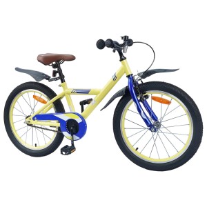 vidaXL Kinderfahrrad 20 Zoll für 6-11 Jahre Alt Gelb 42009616