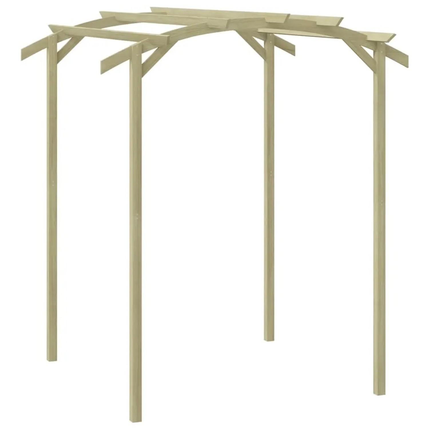 DELUKE Pergola Aus Holz FEOL 1,8x1,97x2,1m Kiefernholz Gartenbogen Rankhilfe Pergola Holz Bausatz Freistehend Gartendeko...