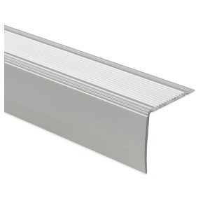 Selbstklebendes KARAT Stufenkantenprofil Integral Form L, Silber, 30x20x900 mm, Treppenkantenprofil.