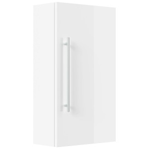Posseik Hängeschrank, 62 cm, Weiß Hochglanz. Bad-Einbauschrank mit Griff.