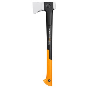 Fiskars Spaltaxt X24 X-series M, Axt mit schwarzem Stiel und orangefarbenem Griff.