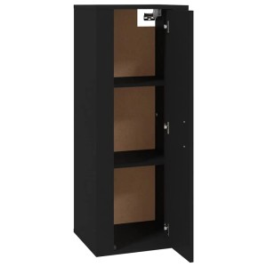 VidaXL TV-Wandschrank, schwarz, 40x34,5x100 cm, mit offenen Fächern. Wohnwand.