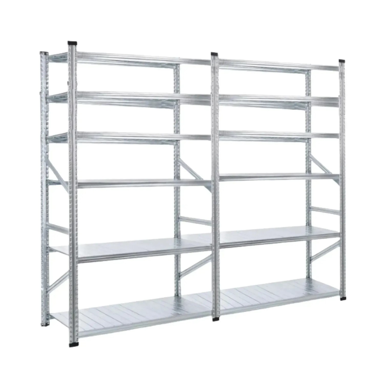 PROREGAL Fachbodenregal Proximo  Stecksystem 210 x 300 x 60 cm 6 Ebenen Beidseitig Verzinkt