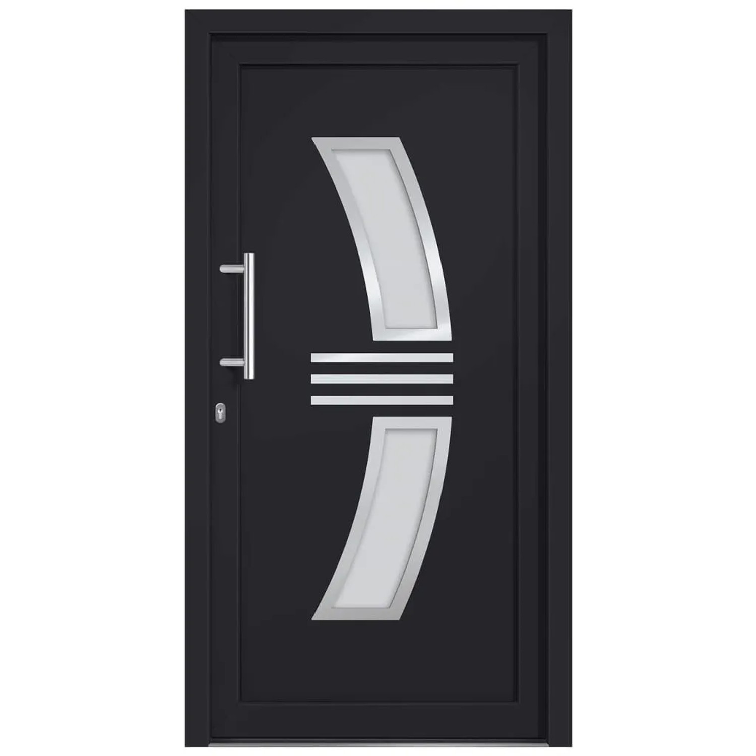 vidaXL Haustür Anthrazit 108x200 cm 3057573