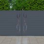 Graues Casanoov Schiebetor aus Aluminium, 3,5 m breit, mit modernem Life-Design für Gartenzufahrten.