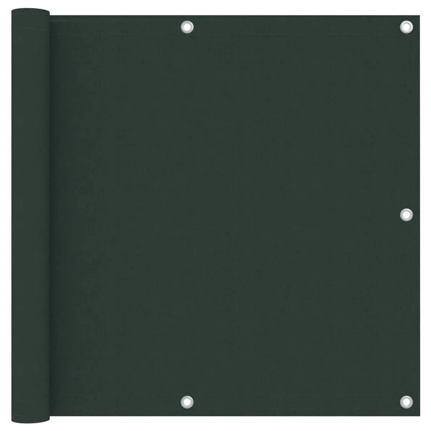vidaXL Balkon-Sichtschutz Dunkelgrün 90x500 cm Oxford-Gewebe 135002 günstig online kaufen