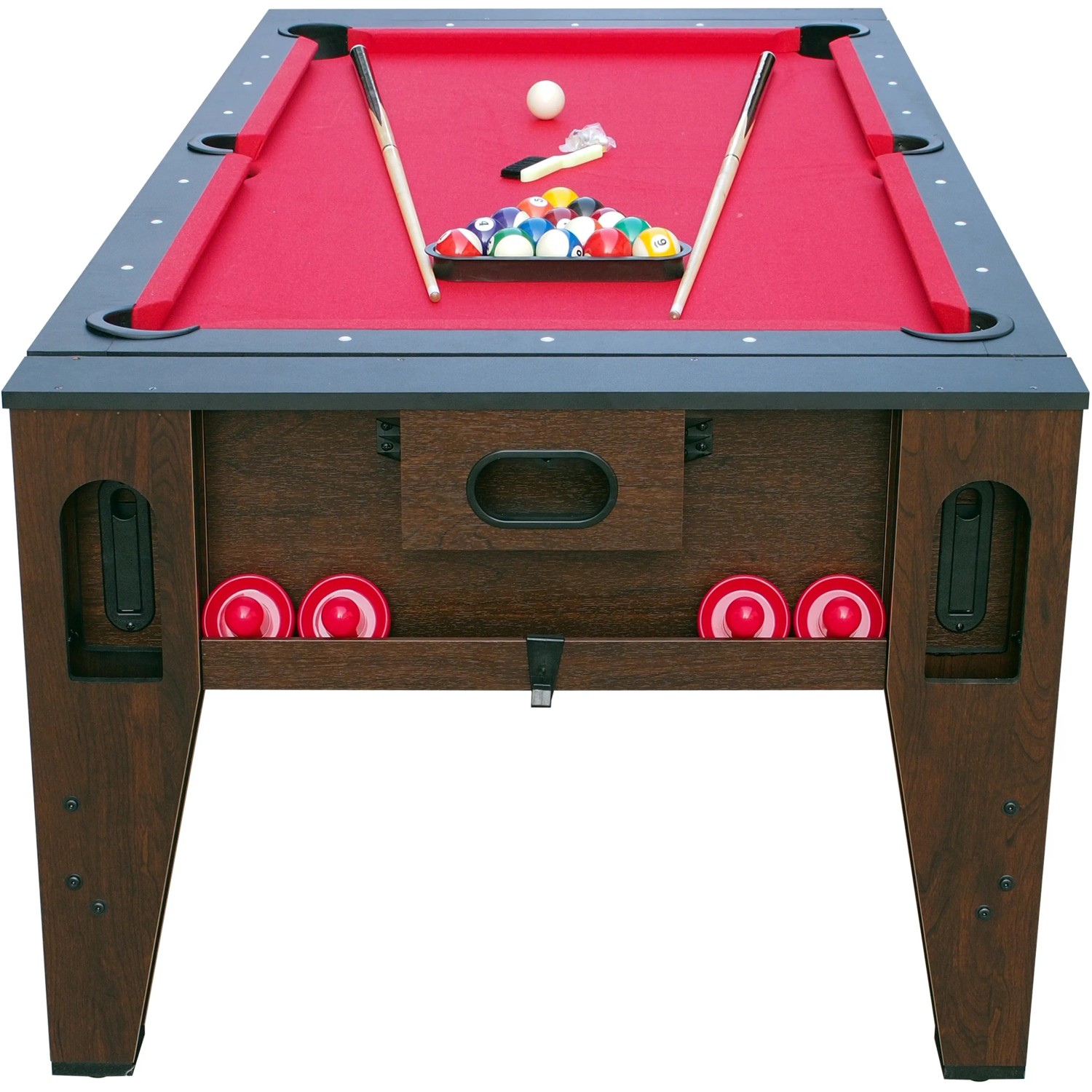Spieltisch Reverso: Pooltisch und Airhockeytisch in einem mit Zubehör. Ideal für Spiel & Spaß.