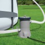Bestway Flowclear Filterpumpe (2.006 l/h) am Pool mit Schläuchen. Kartuschenfilter für sauberes Wasser.