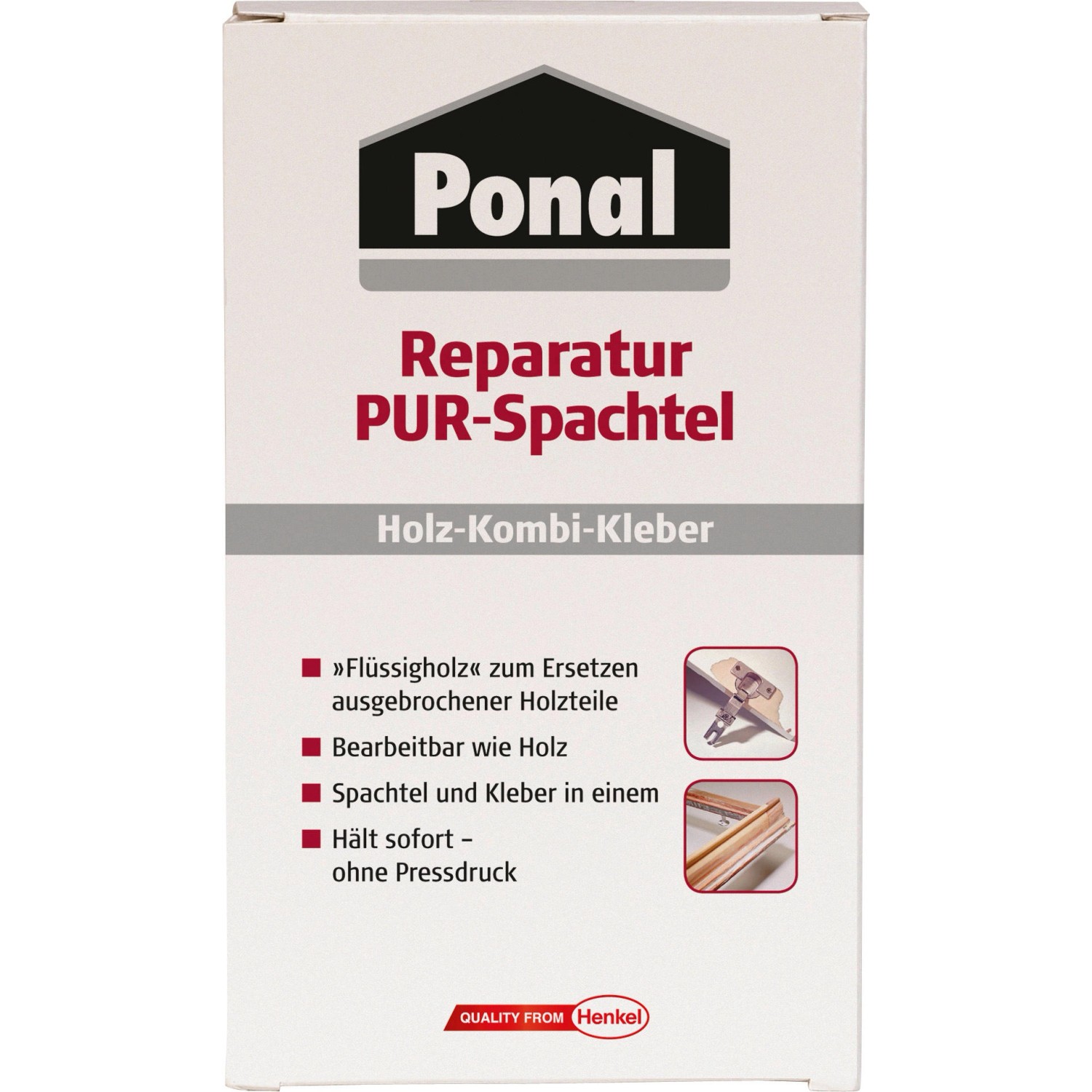 Ponal Reparatur Pur-Spachtel Holzspachtelmasse 177 g Beige / Holzfarben