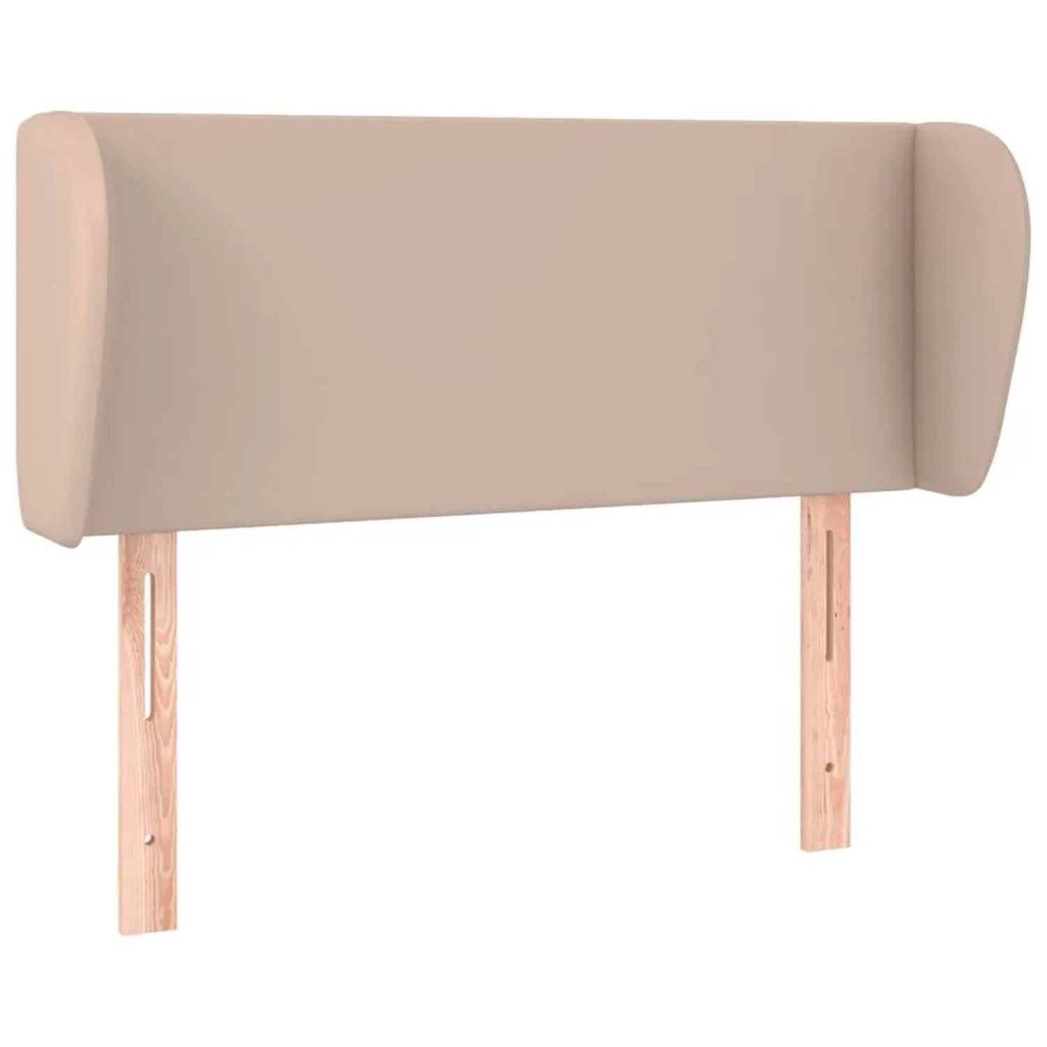 vidaXL Kopfteil mit Ohren Cappuccino-Braun 103x23x78/88 cm Kunstleder 3116953