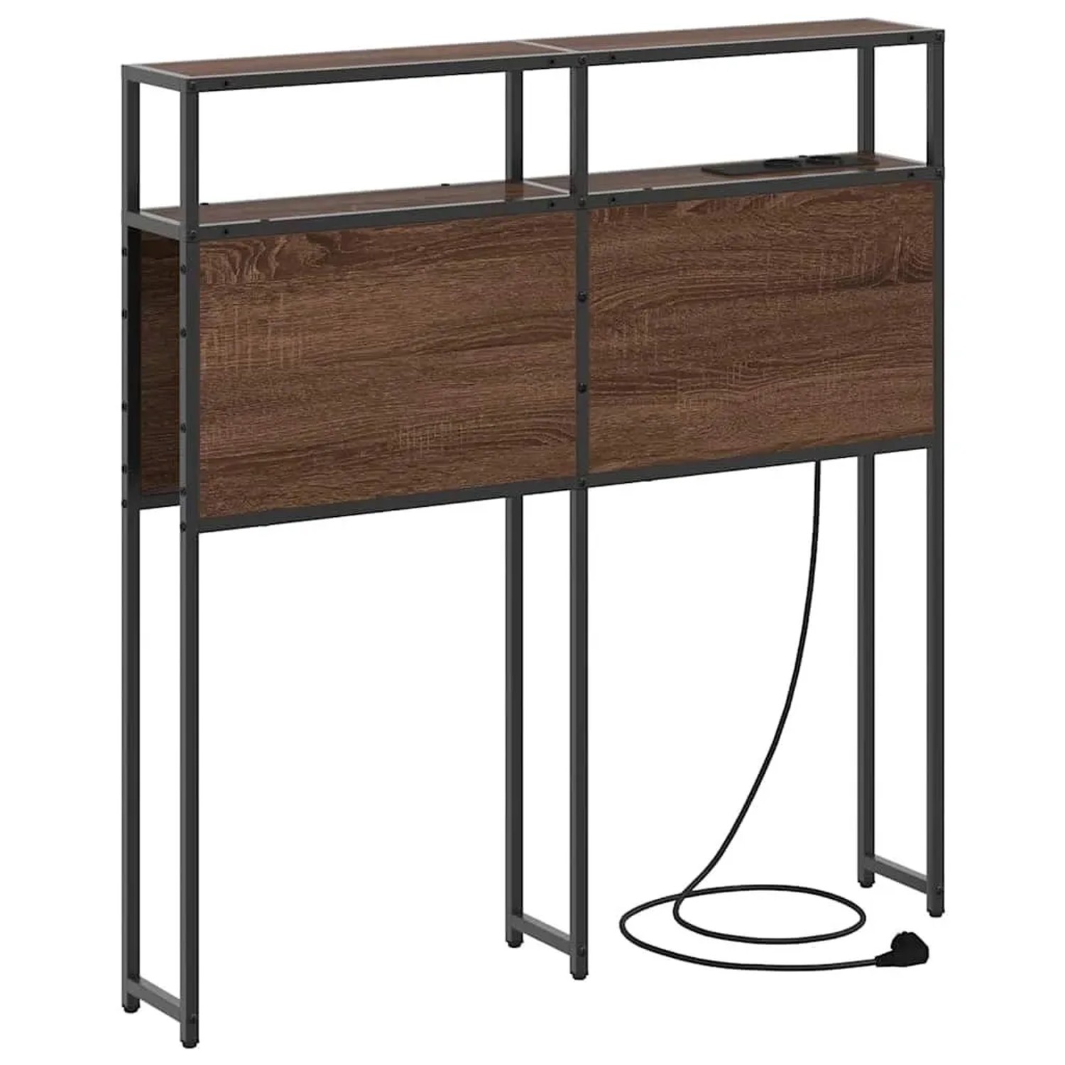 vidaXL Stauraum-Kopfteil Braun Eichen-Optik 75 cm Holzwerkstoff 859724