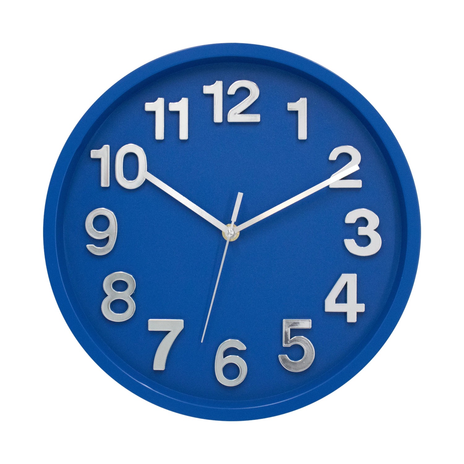 Wall-Art Wanduhr Modern 3D-Zifferblatt Ø 30 cm Blau