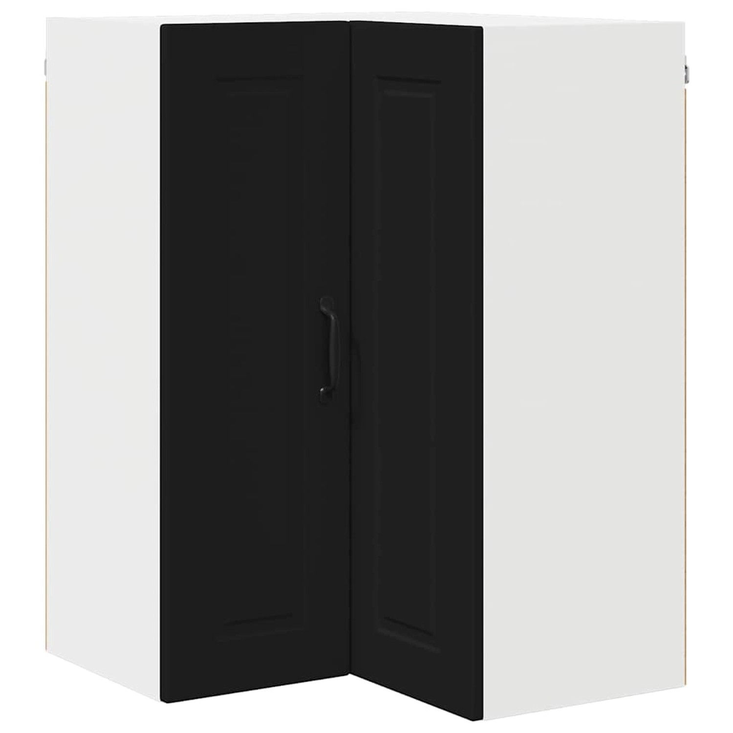 vidaXL Küchenwandschrank mit Tür Schwarz 57 x 57 x 80 cm Holzwerkstoff 8854 günstig online kaufen