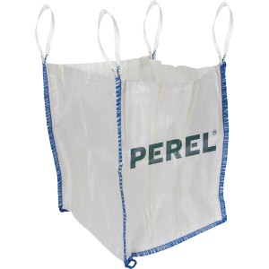 BigBag 1000 l aus Polypropylen mit 4 Hebeschlaufen, Traglast 1000 kg.