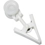 Gardinia Rollring mit Klammer für U-Laufschiene, weiß, aus Kunststoff.
