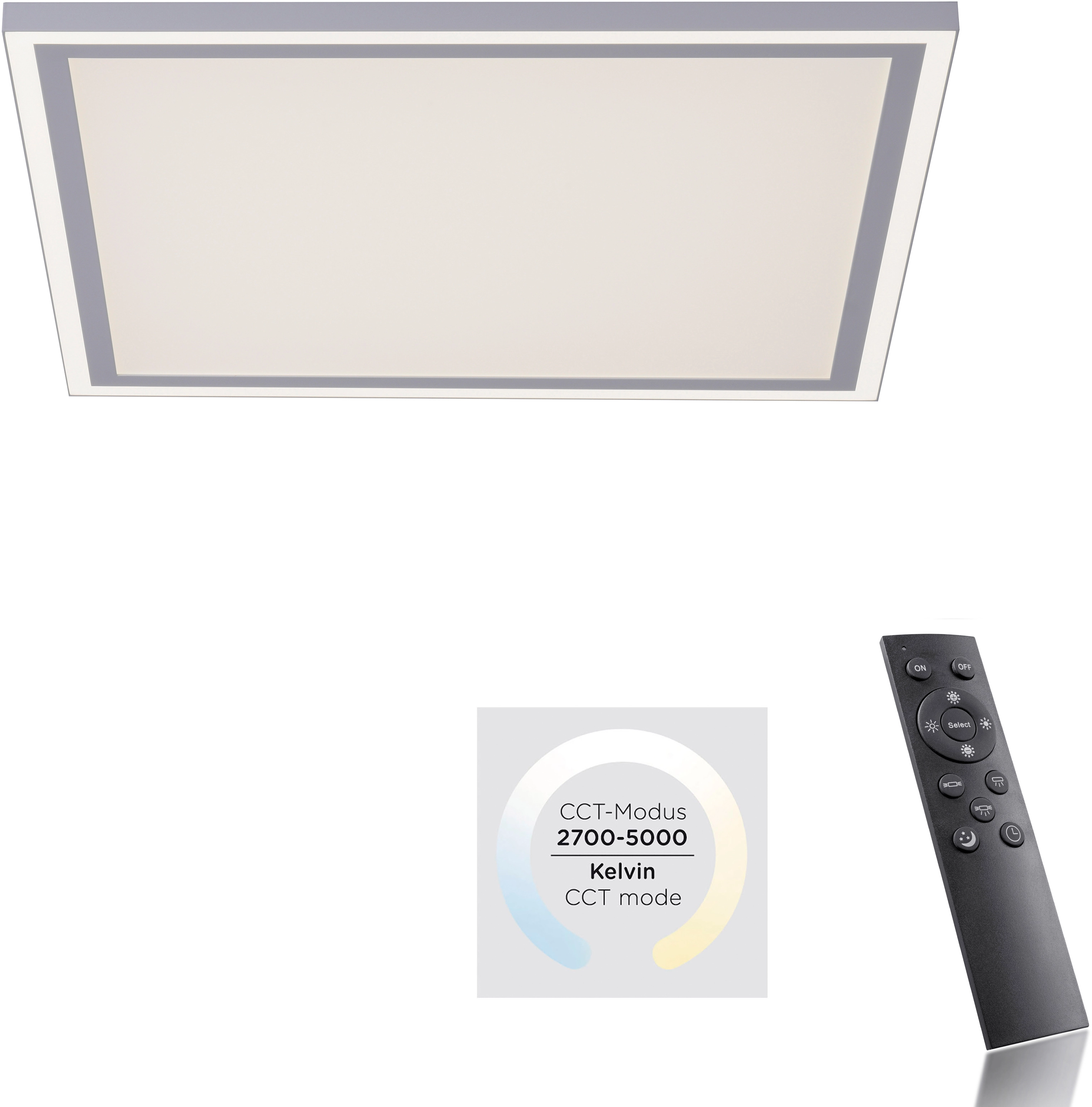 LED-Deckenleuchte Edging Weiß CCT x K 46,4 bei cm OBI kaufen 5000 - K 2700 cm 46,4