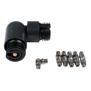 Dolle Eckverbindungs-Set für Geländerkomplettsets in Anthrazit, bestehend aus Handlauf- und Stabverbindern.