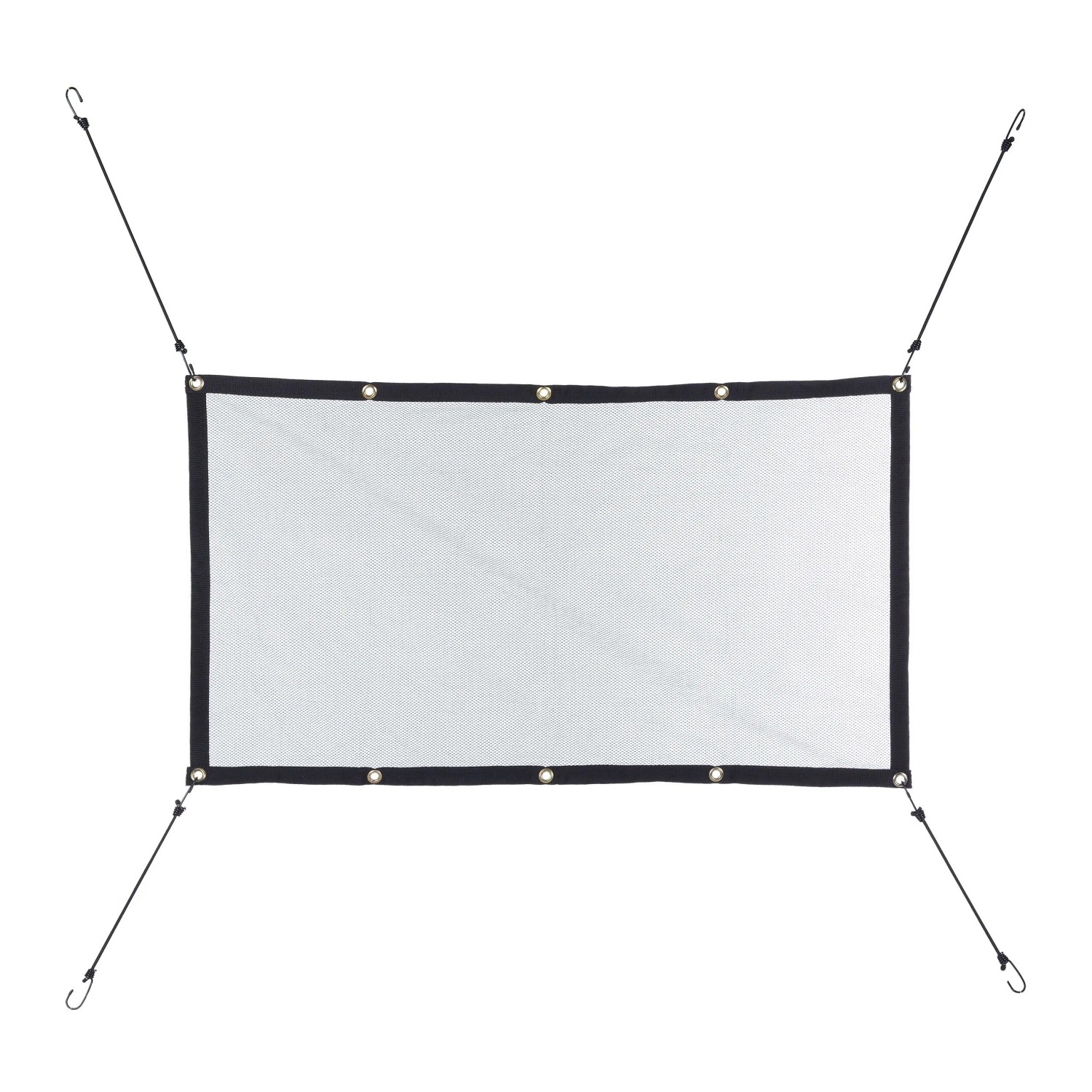 Relaxdays Auto Trennnetz für Hunde PP Gummi Schwarz Universell 65 cm x 115 cm 0,34 kg