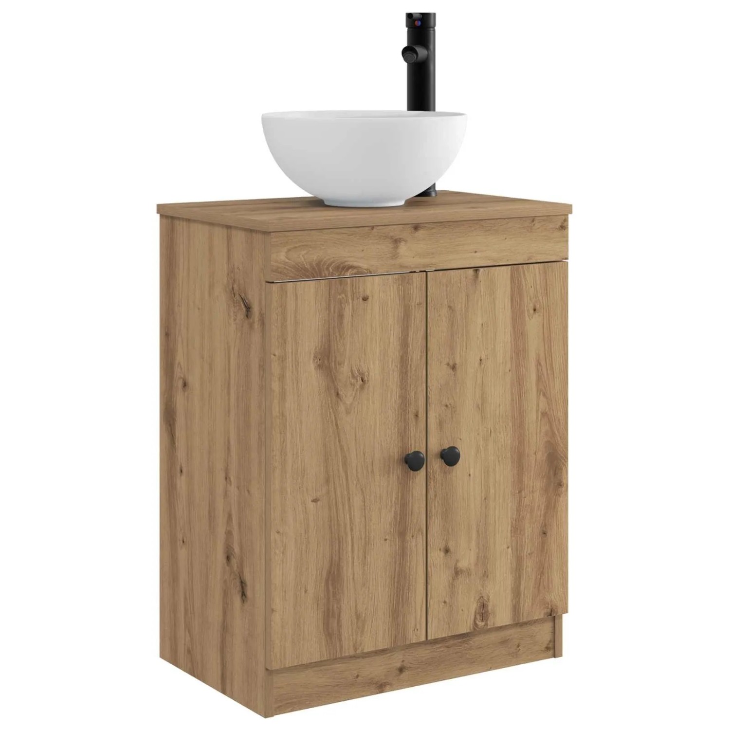 vidaXL Badezimmerschrank mit Waschbecken Artisan-Eiche 54 x 35 x 83 cm 890121