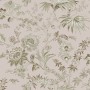 ESTAhome Vliestapete mit Blumenmuster in Altrosa und Olivgrün.