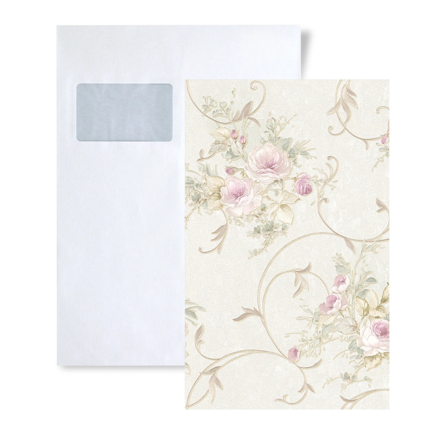 PROFHOME 1 MUSTERSTÜCK S-304202-GU DIN A4 MUSTER der Floral Tapete günstig online kaufen