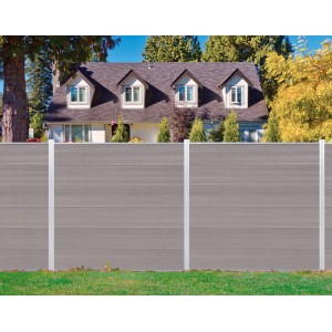 Elephant Cora Line Zaun aus WPC Schilf, 179 cm, mit glatt gebürsteter Oberfläche.