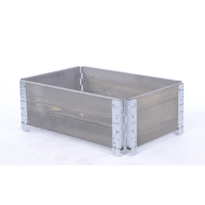 PROREGAL Hochbeetkisten GrowBox HxBxT 20x60x40cm 1 Ebene Holz Grau