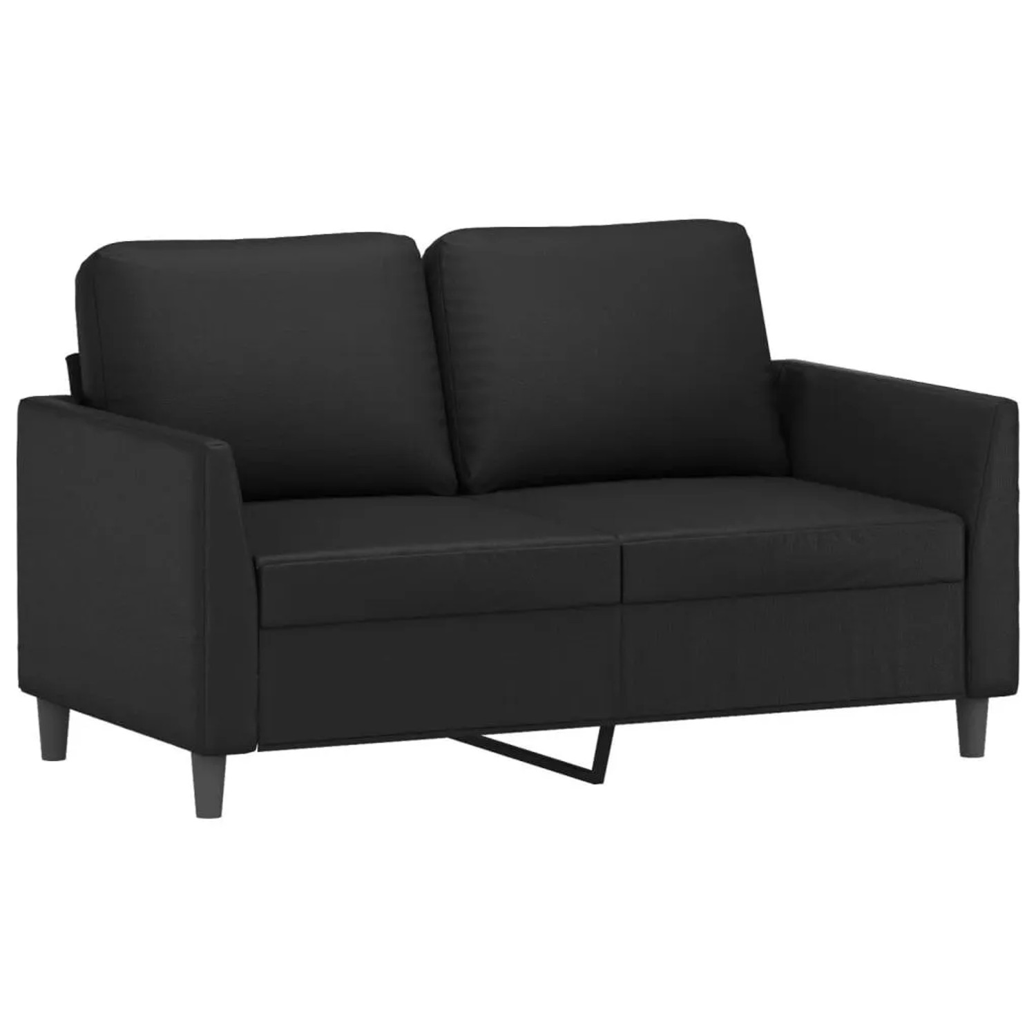 vidaXL 2-Sitzer-Sofa Schwarz 120 cm Kunstleder 359328 günstig online kaufen