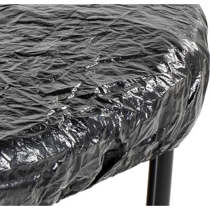 Schwarze EXIT Trampolin Abdeckplane Ø 183 cm zum Schutz vor Wind und Wetter.