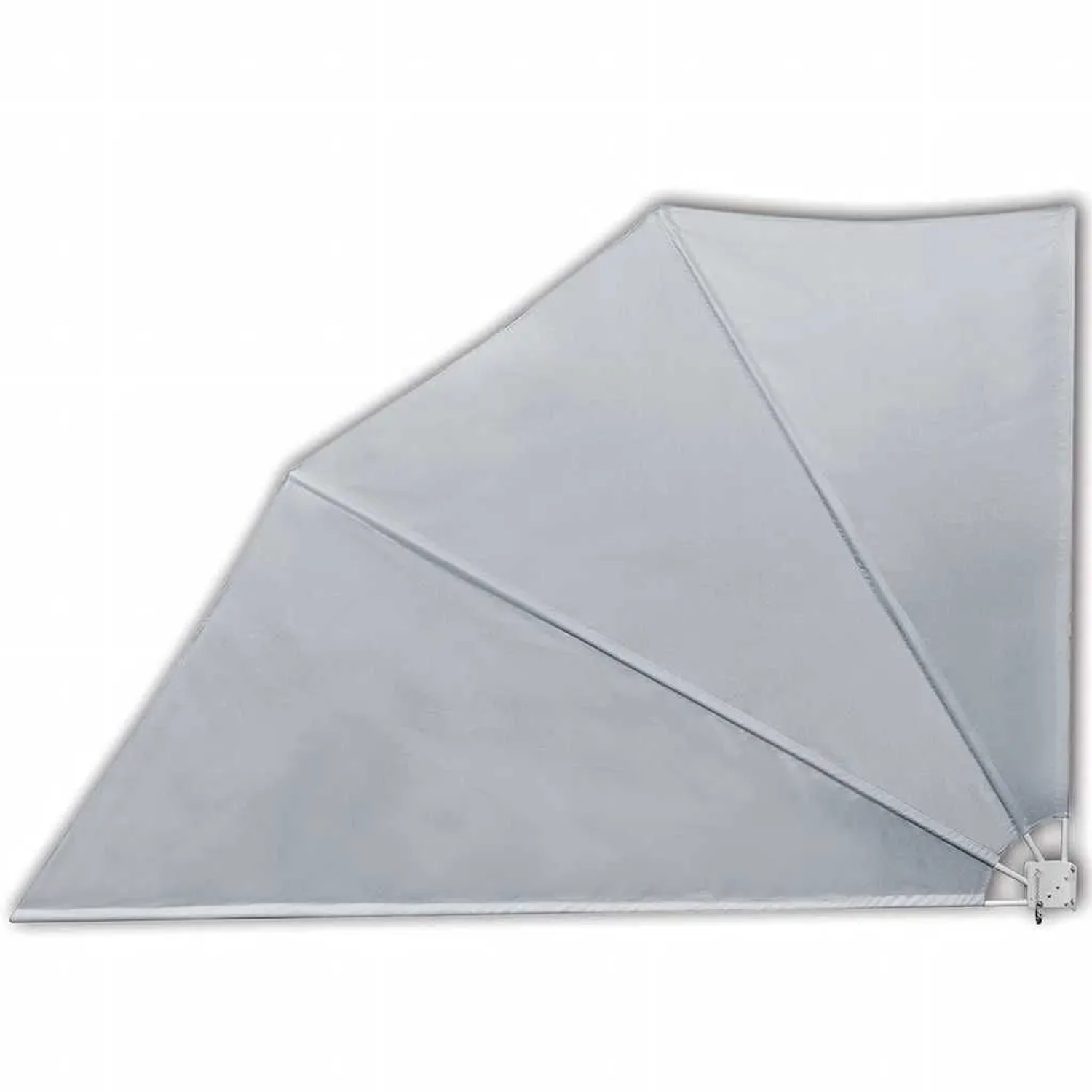 vidaXL Faltbarer Balkonfächer Grau 160×240 cm 41574