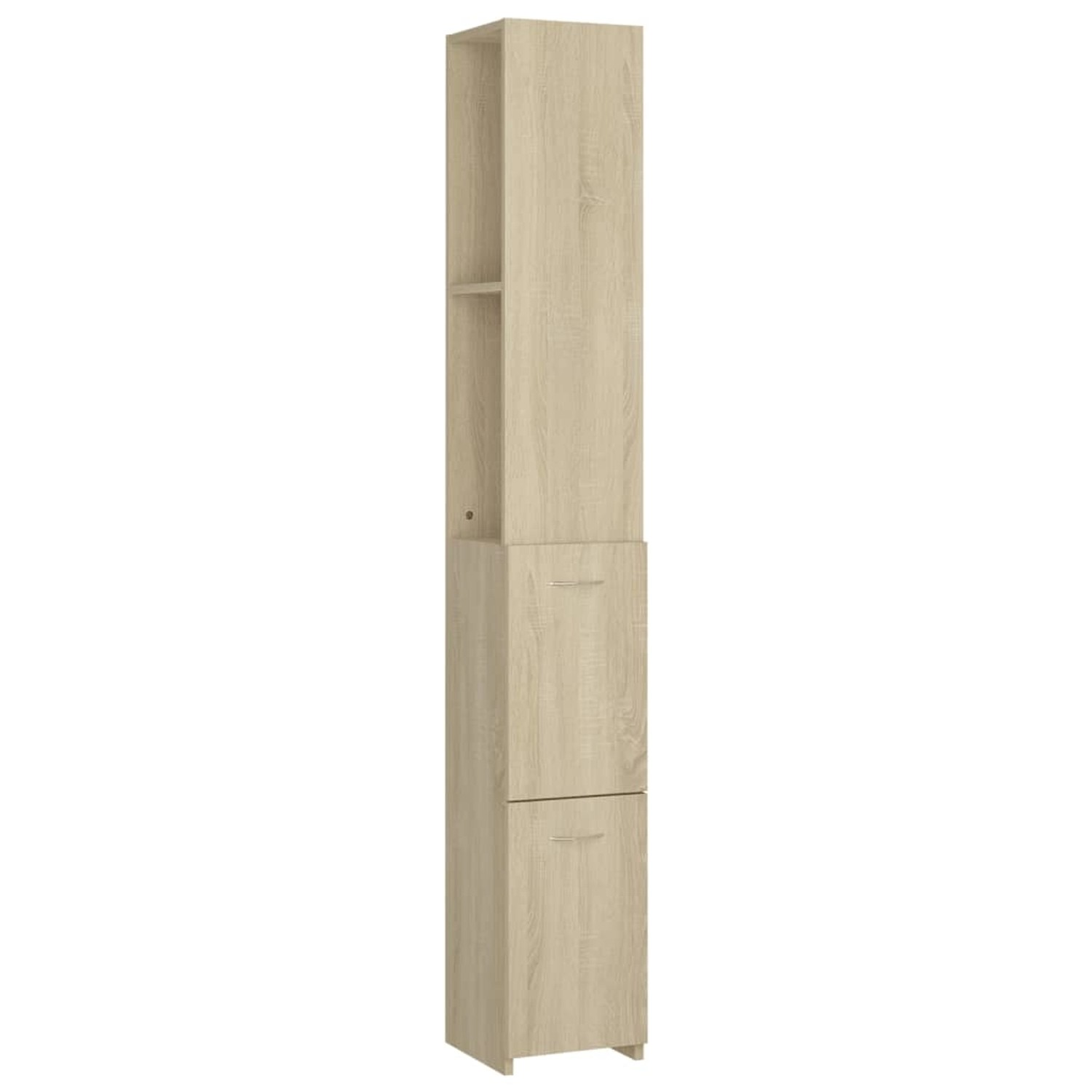 vidaXL Badezimmerschrank Sonoma-Eiche 25x25x170 cm Holzwerkstoff