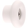 Hellgrauer Wagner Wandhaken Hooks4home Dot, Ø 40 mm, aus Elastomer und Stahl.