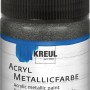 Kreul Acrylfarbe Metallic Anthrazit, 50 ml. Acryl Farbe für kreative Projekte.