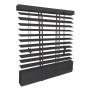 Schwarze Sol Royal Holzjalousie SolDecor BE5, 130x250cm, für Fenster und Sichtschutz.