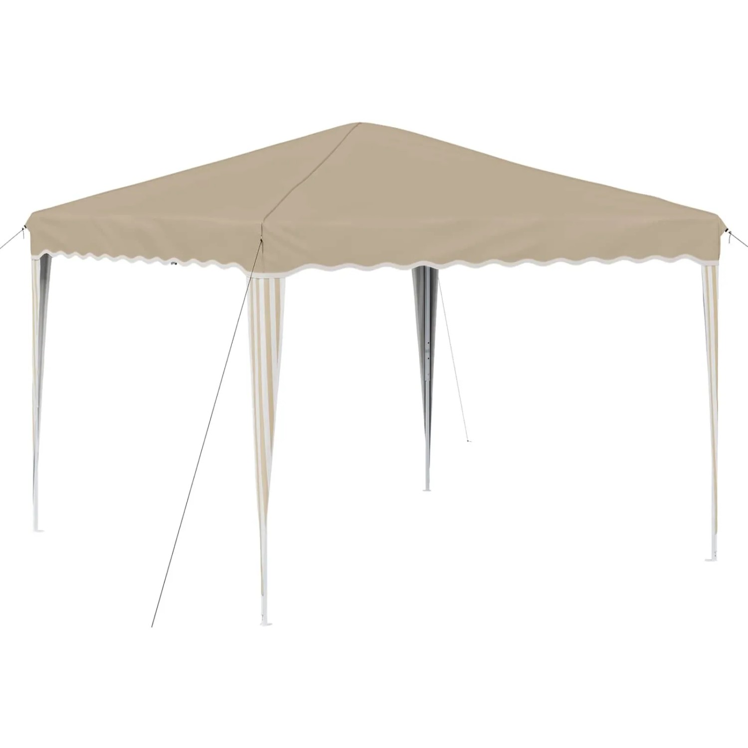 vidaXL Pop-up Partyzelt Creme 288 x 288 x 245 cm Oxford-Stoff 42019746