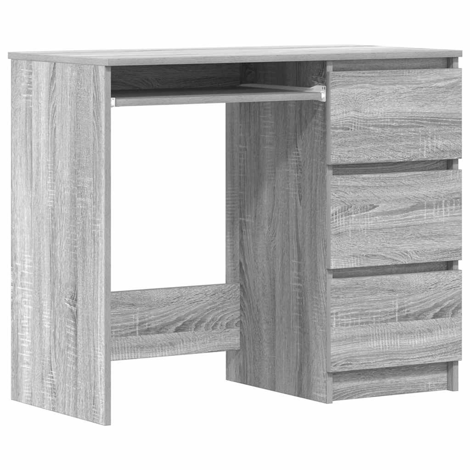 vidaXL Schreibtisch Grau Sonoma 90x45x76 cm Holzwerkstoff 815508 günstig online kaufen