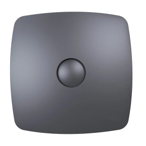 VLANO Badventilator ENSO 100 TH Dark, dunkelgrau-metallic, mit Feuchtigkeitssensor.