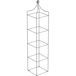 Feuerverzinkter Eleo Obelisk Catania Groß, eine Rankhilfe für Kletterpflanzen im Garten.