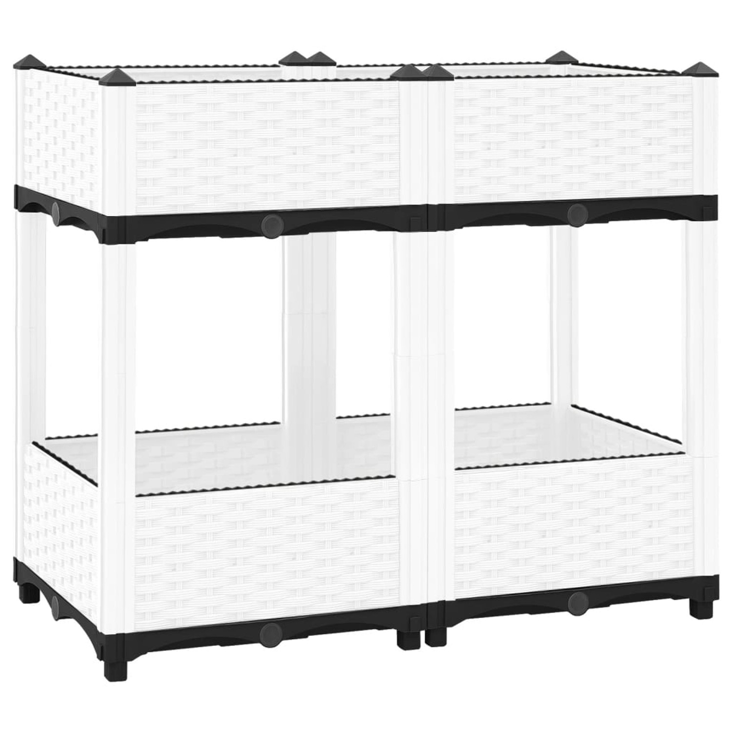 furnicato Hochbeet 80x40x71 cm Polypropylen