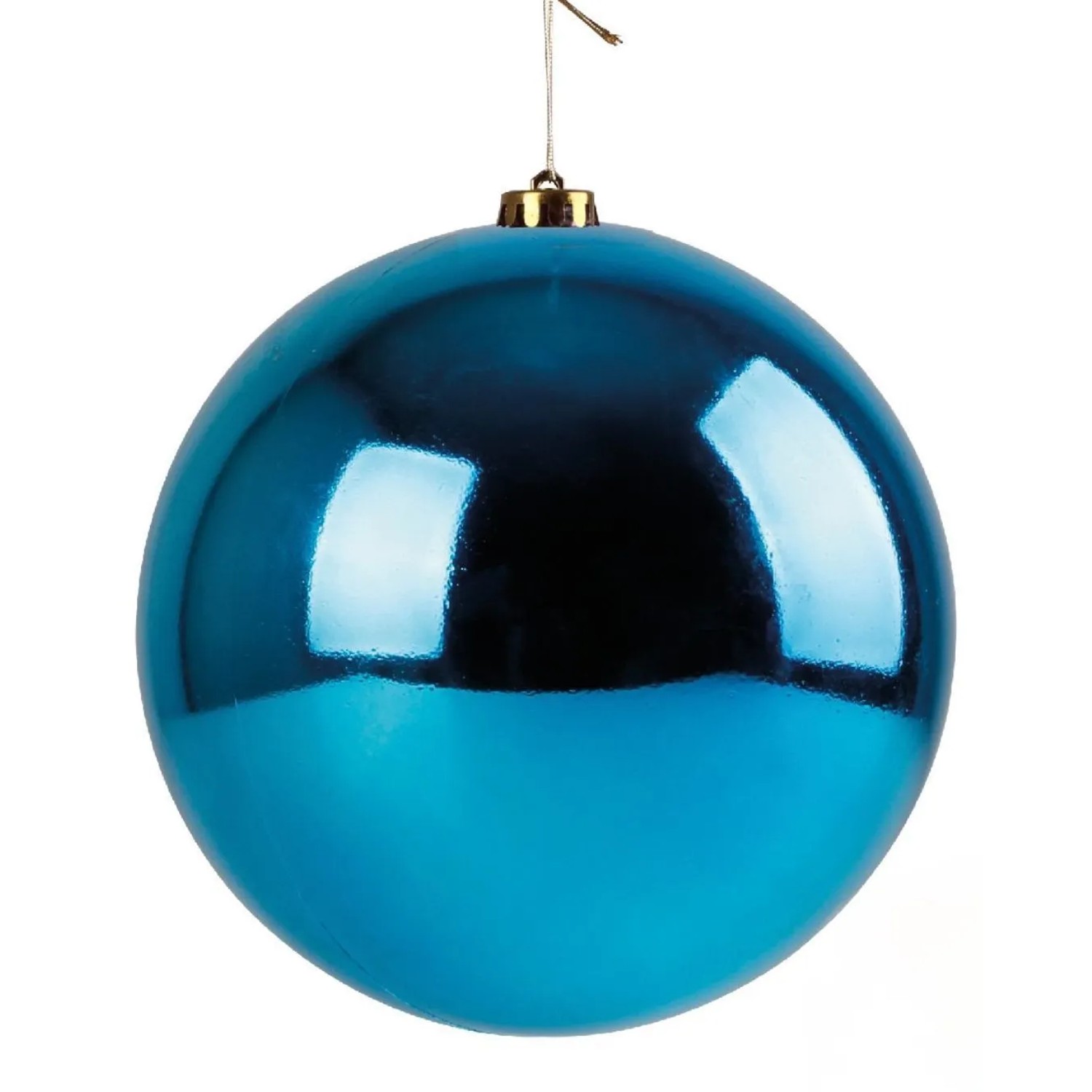 Lex Christbaumkugel Weihnachtskugel ⌀ 15 cm Baumschmuck Deko-Kugel Petrol Glänzend