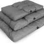 Graues Petsation LASSE Hundekissen (75cm), gestapelt. Hundekissen & Hundedecken.