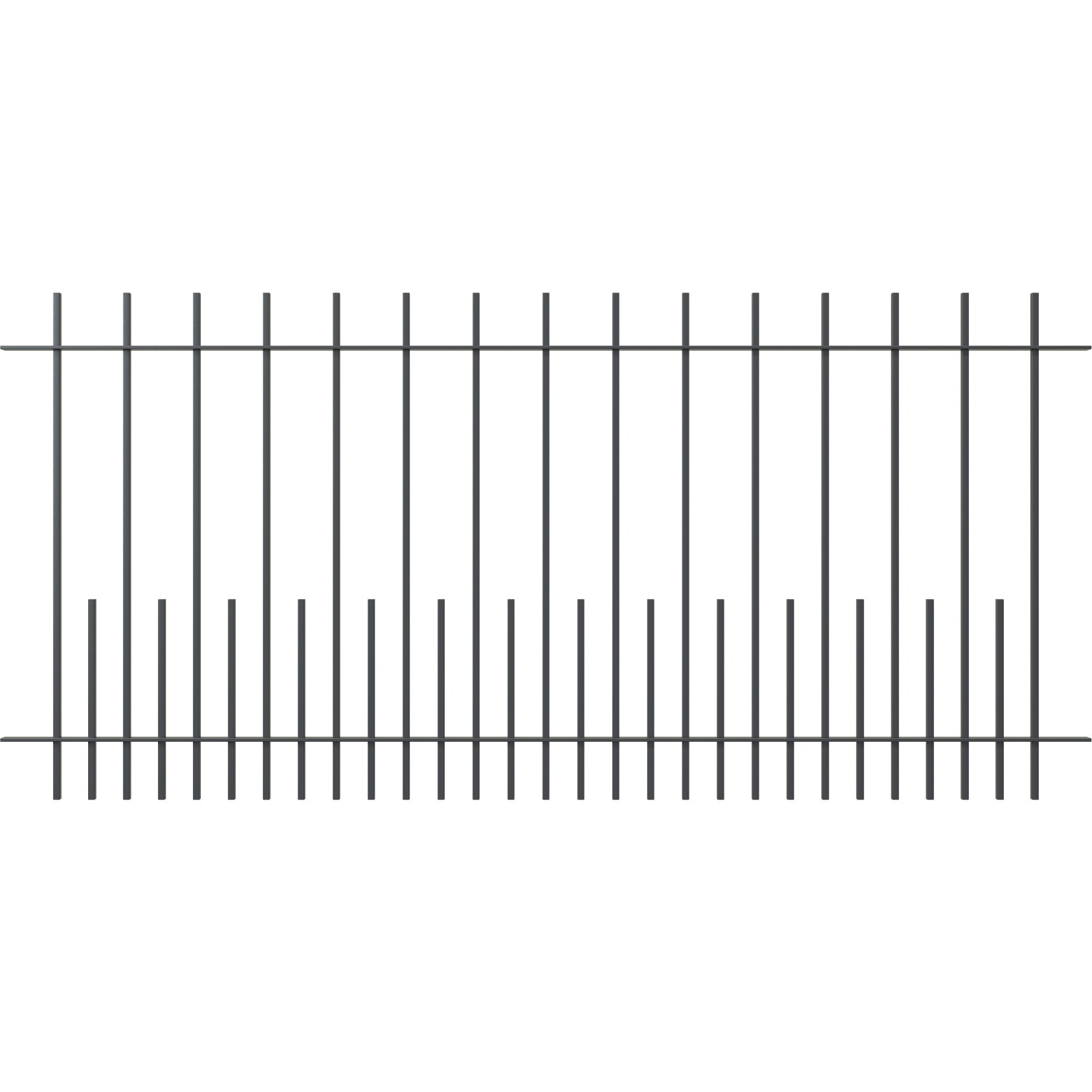 Eleo Gartenzaun Perugia 96 cm x 90 cm Pulverbeschichtet DB703